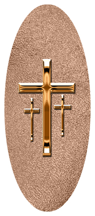 Copper 3 Crosses Shimmer Bronze